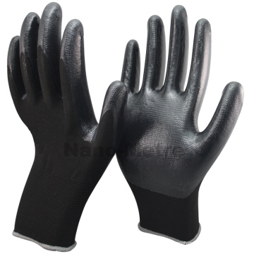 NMSAFETY 13 G Gants enduits de nitrile noir Gants de montage de voiture Gants de travail en nitrile